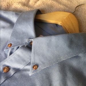 Brooks Brothers XL Blue Dress Shirt 100% Cotton